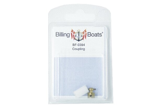 Coupling, Brass 8 x 28 mm - Ø3 mm (1)